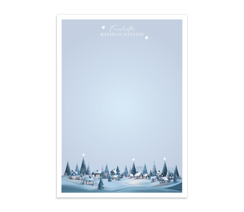 Blaue Winterlandschaft