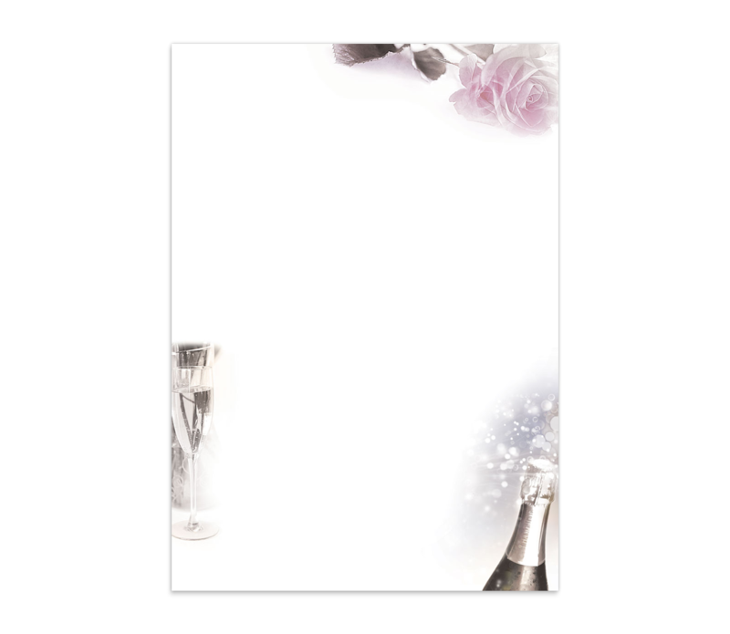Sekt mit Rose