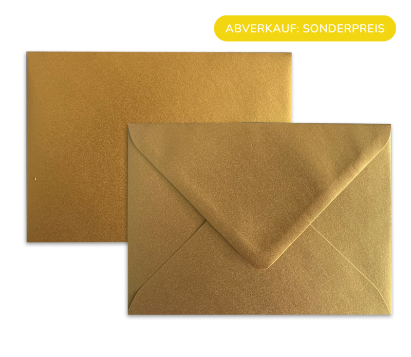Goldenes Kartenkuvert