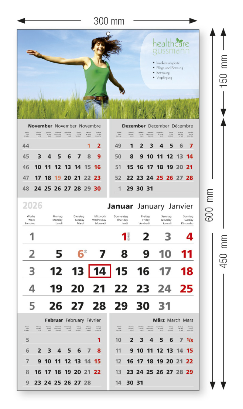 5-Monats-Kalender