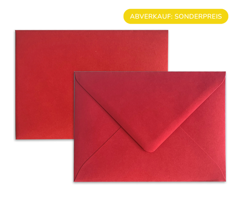 Rotes Kartenkuvert