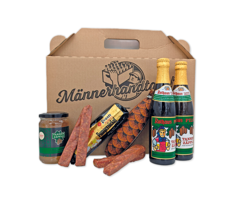 Männerhandtasche mit Alkohol