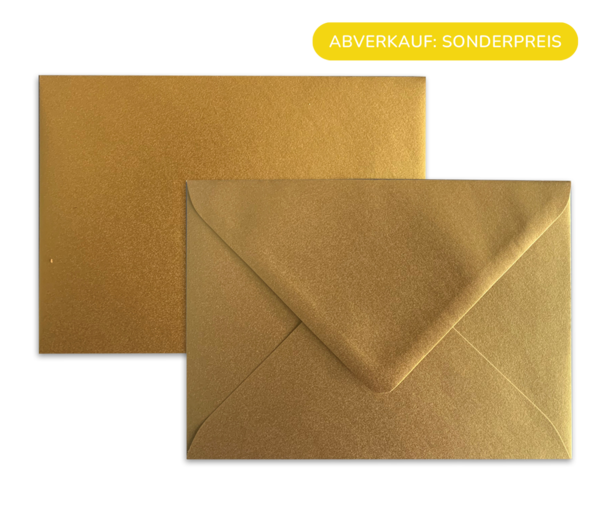 Goldenes Kartenkuvert