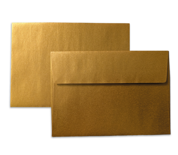 Goldenes Kartenkuvert