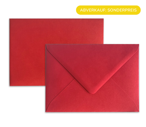 Rotes Kartenkuvert