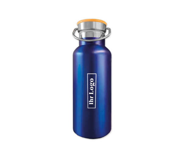 Trinkflasche in Blau