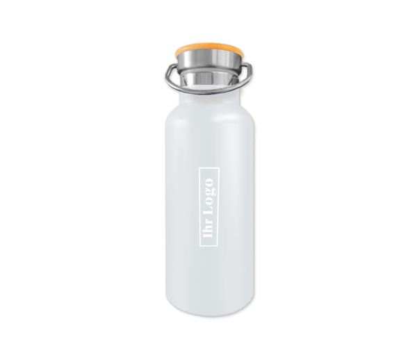Trinkflasche in Weiß