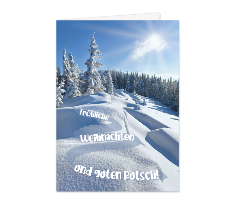 Tiefschnee Abfahrt