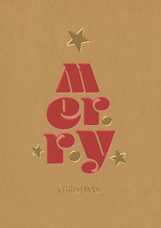 Merry Christmas in Bold