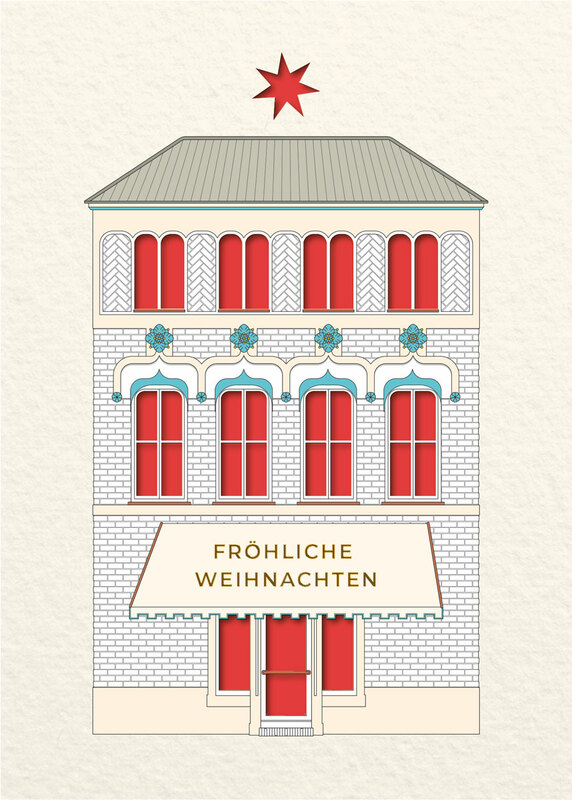 Weihnachtliche Beleuchtung - Rot
