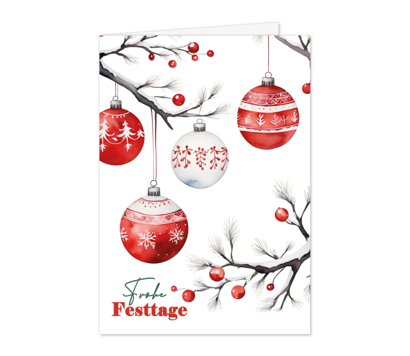 Zarte Beerenzweige mit Schmuck