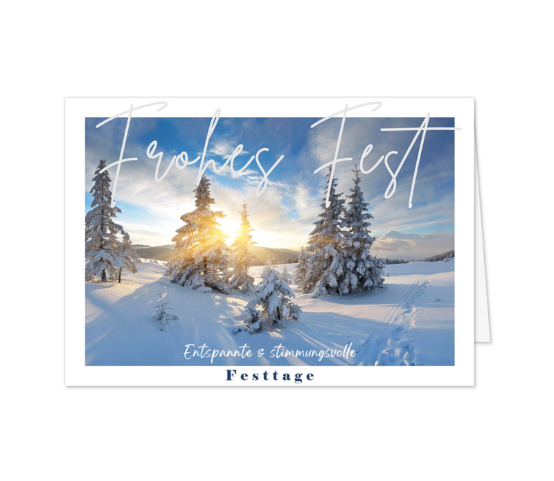 Frostiger Sonnenaufgang