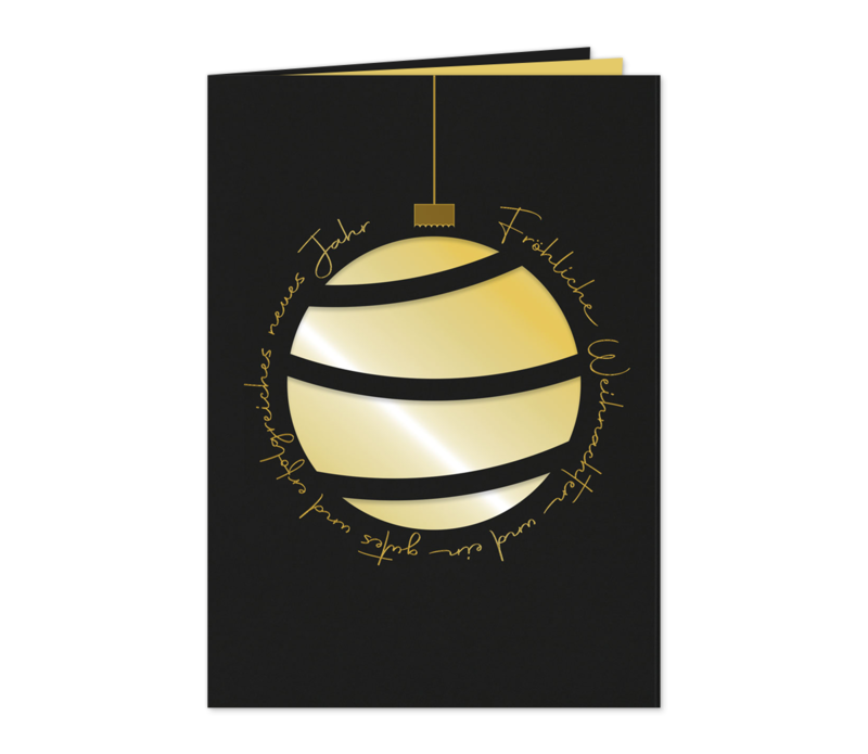 Gestanzte Weihnachtskugel - GOLD