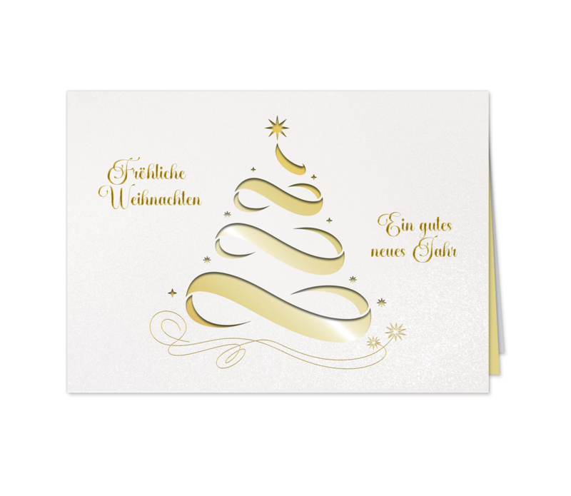 Schleifenbaum mit Durchblick - GOLD