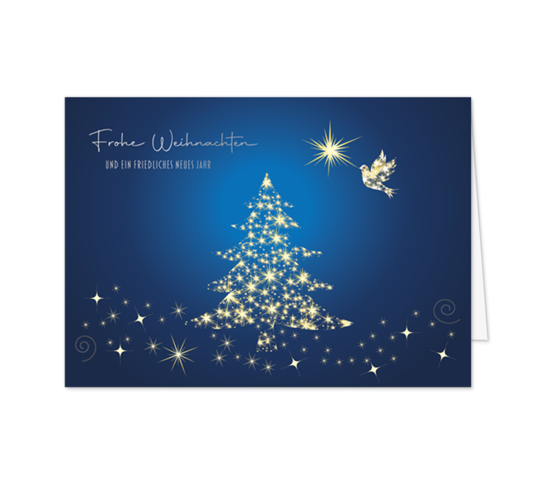 Goldene Weihnachtstaube