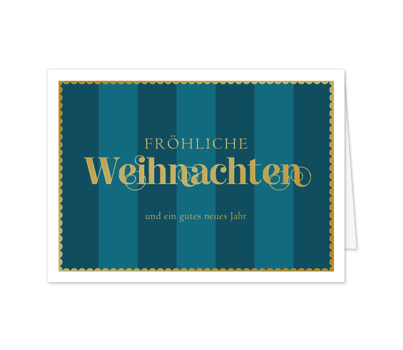 Weihnachtsgrüße gestreift