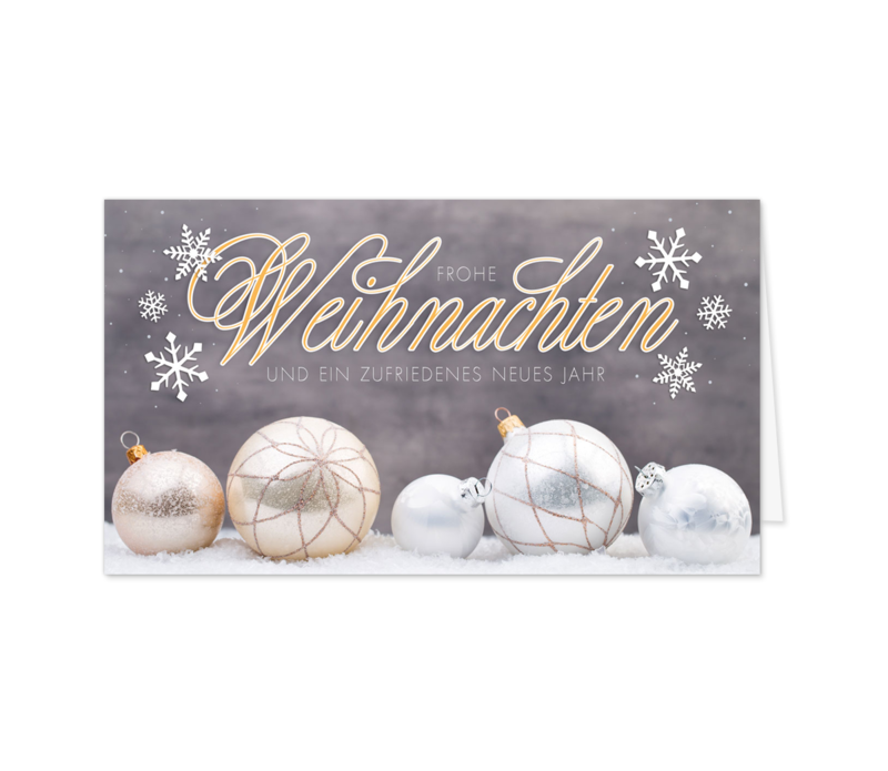 Stilvolle Christbaumkugeln