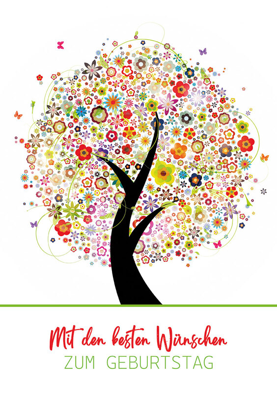 Fröhlicher Blütenbaum