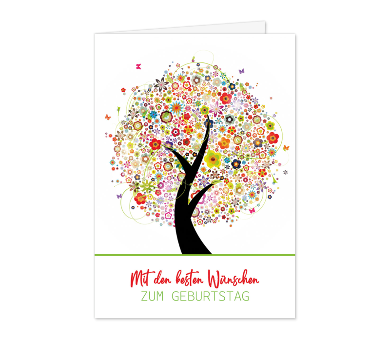 Fröhlicher Blütenbaum