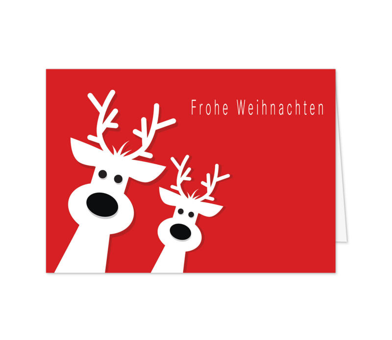 Zwei lustige Hirsche