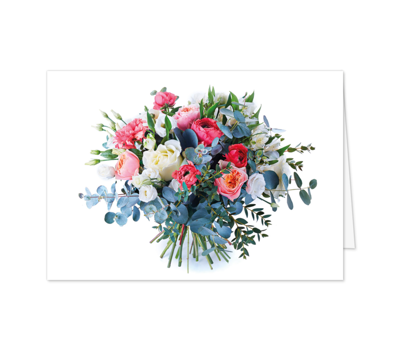 Klassisches Bouquet auf Weiß