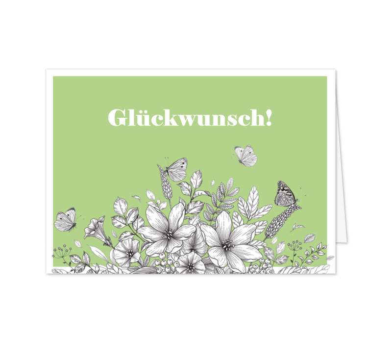 Elegante Blütenzeichnung