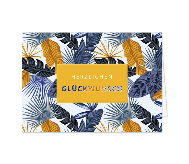 Goldblaue Federn
