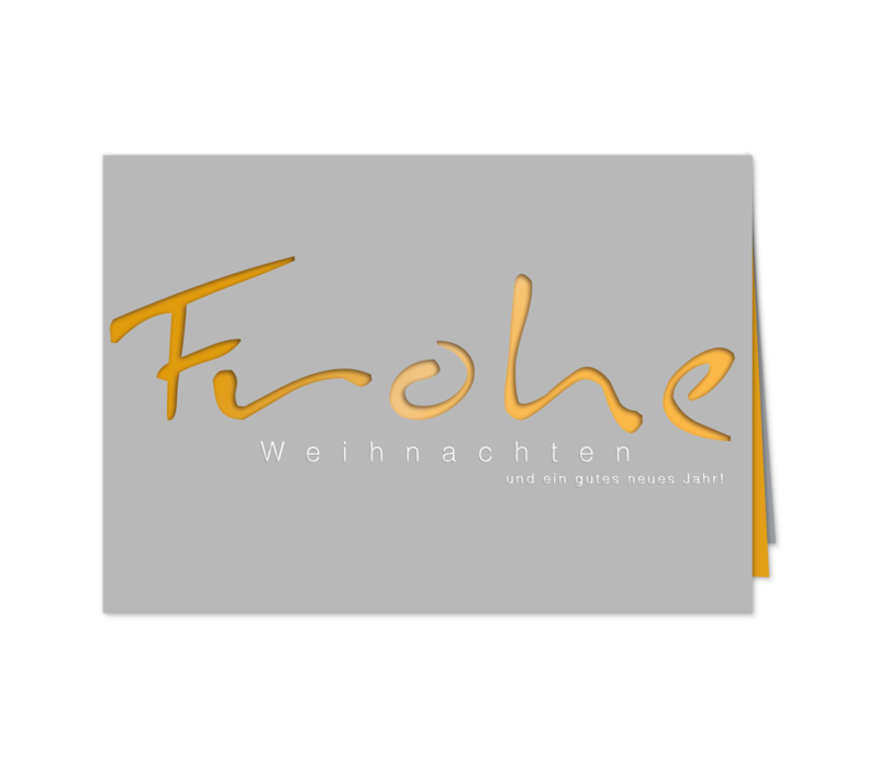 Frohe Weihnachten - Gold