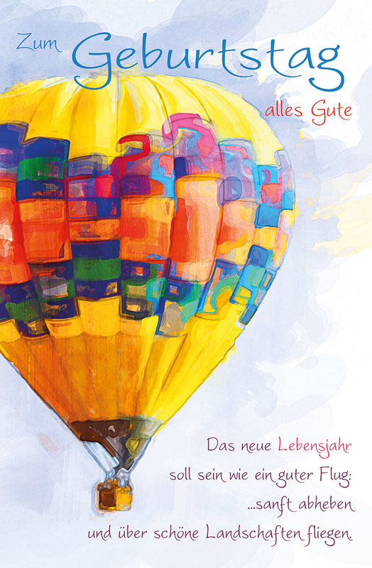 Ballonfahrt Geschmackvolle Glückwunschkarten für Firmen