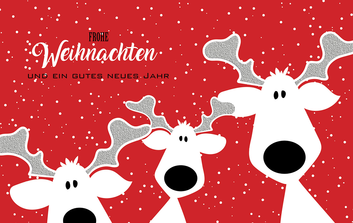 Lustige Weihnachtskarten Motive 2025 Sabra