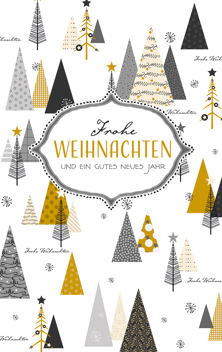 Wald mit Gruß - Außergewöhnliche Weihnachtskarten für Firmen