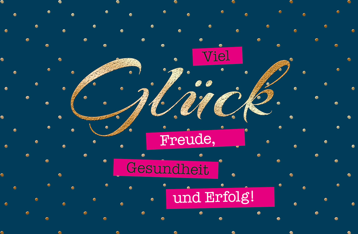 Glück und Freude Grußkarten Kallos Verlag