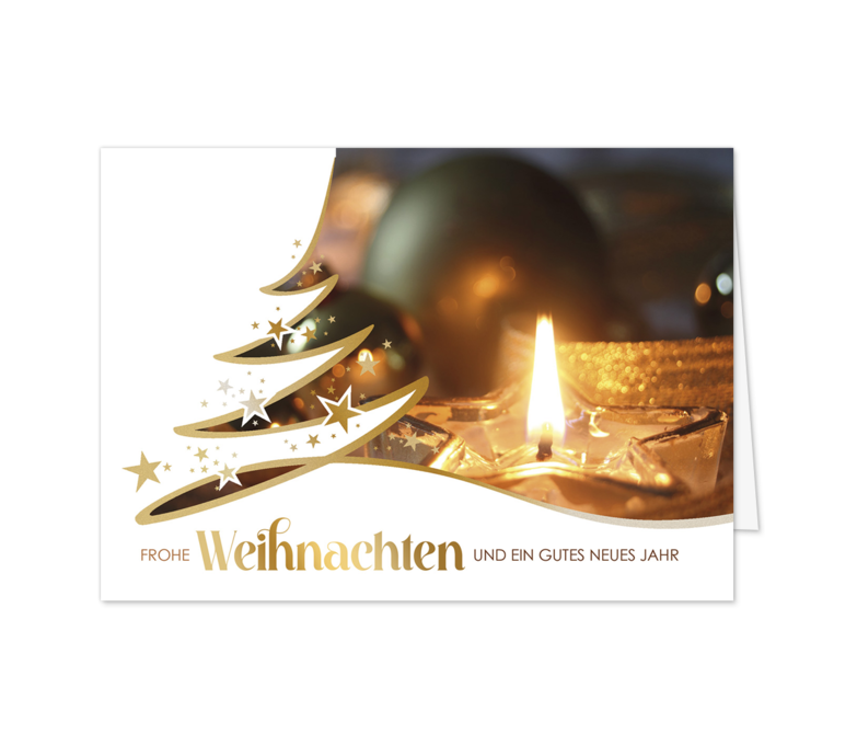 Karte: Teelicht hinter Schwungbaum