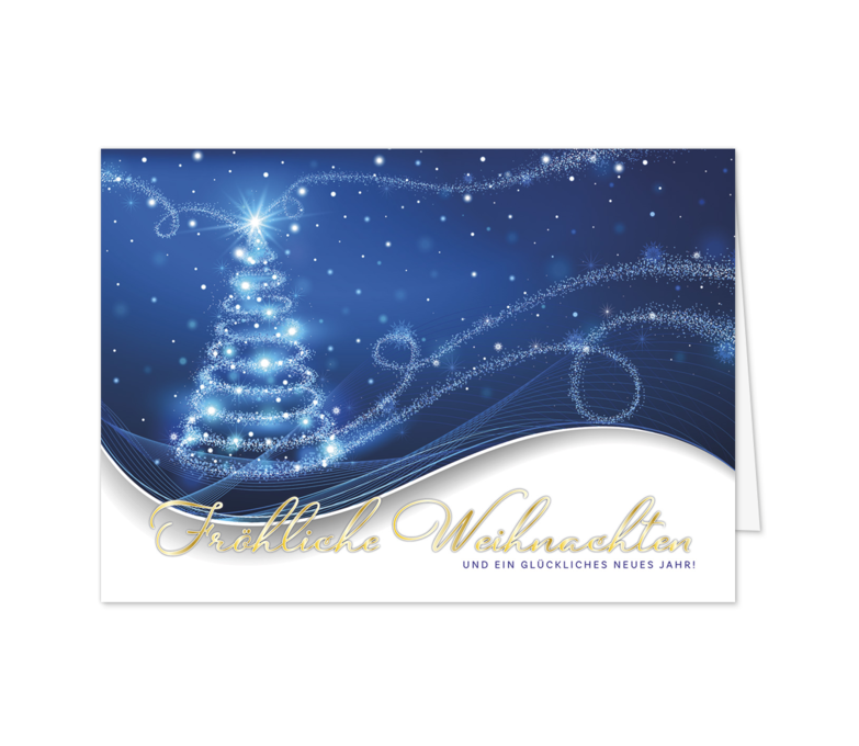 Karte: Glitzernder Zauberbaum