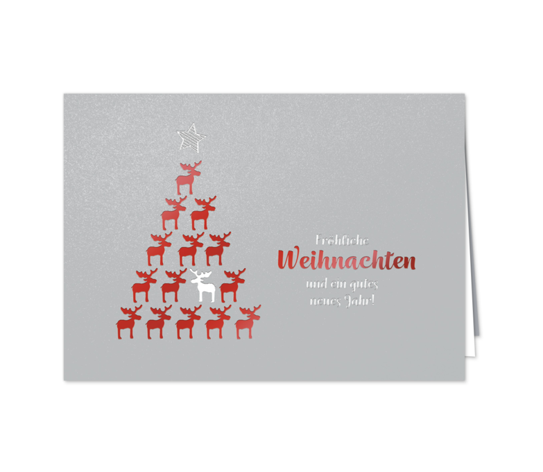 Karte: Elchpyramide in Rot und Silber