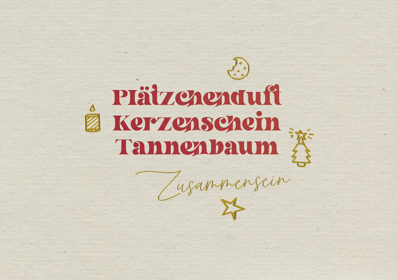 Grußkarte: Plätzchenreim