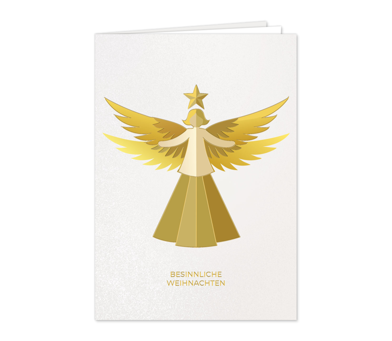 Karte: Zauberhafter Goldengel