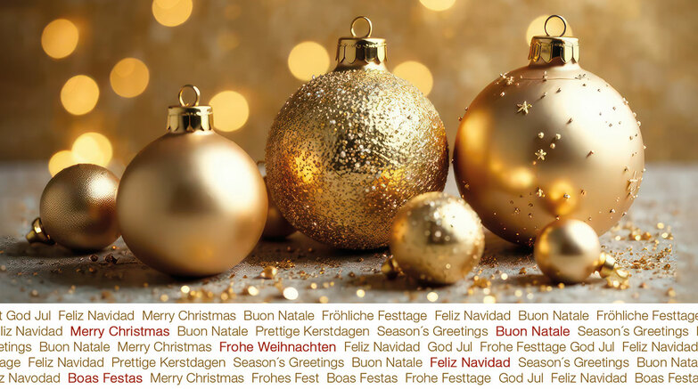 Weihnachtskarte: Golden Times