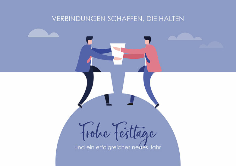 Grußkarte: Verbindungen schaffen