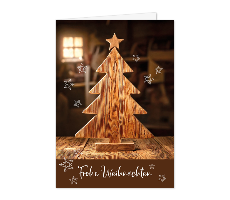 Karte: Geschnitzter Baum