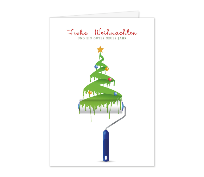 Karte: Weihnachtsmalerei