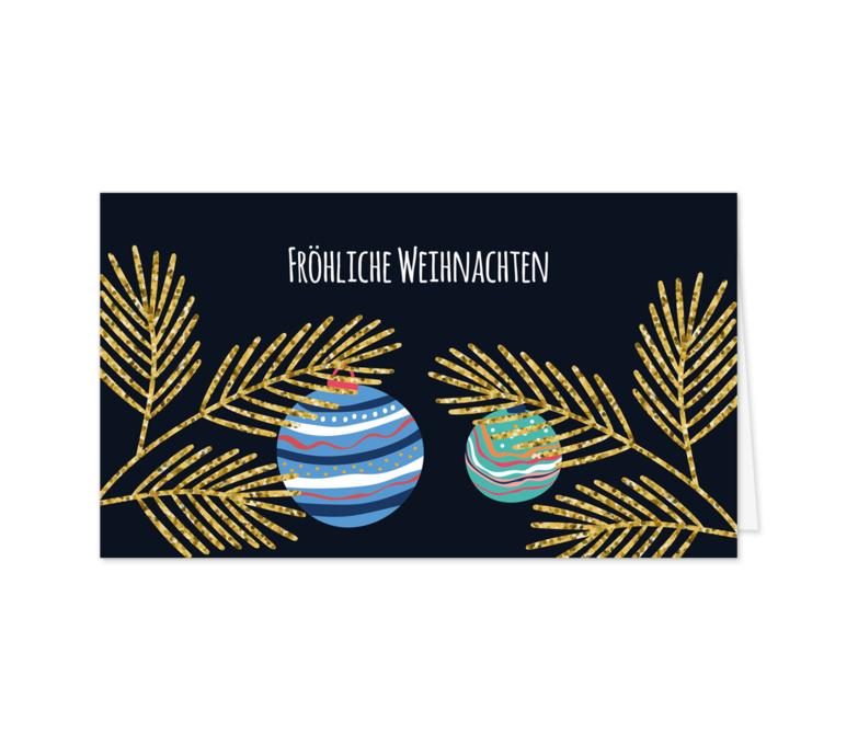 Karte: Naive Kugelmalerei