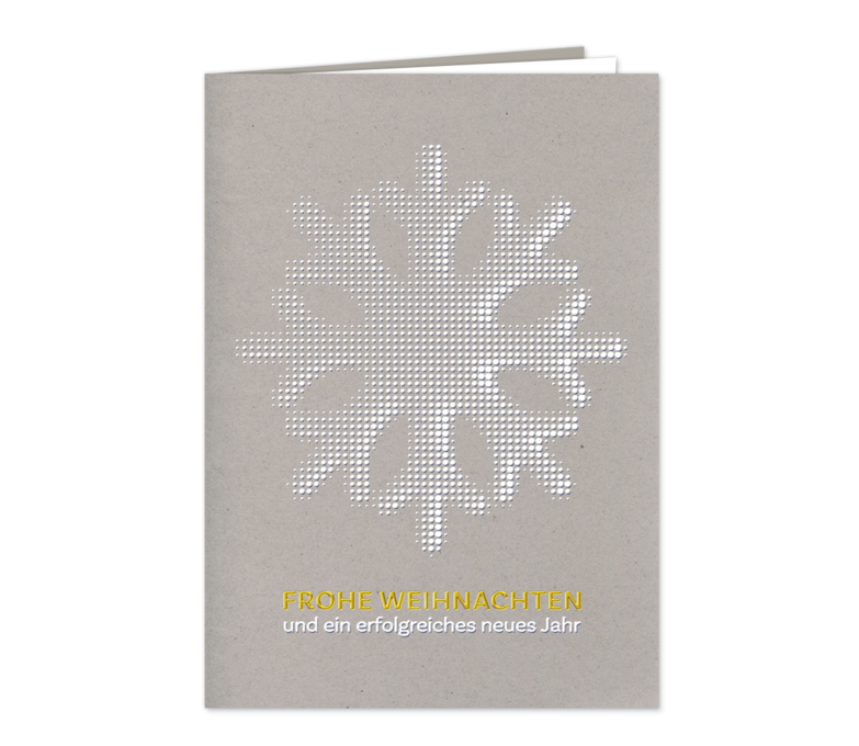 Karte: Schneeflocke aus Punkten