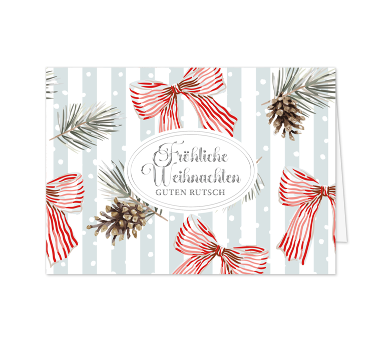 Karte: Pastelliges Wintermuster