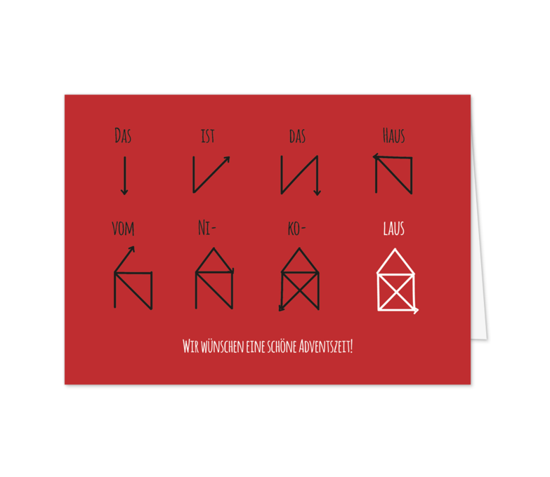 Karte: Das Haus vom Nikolaus