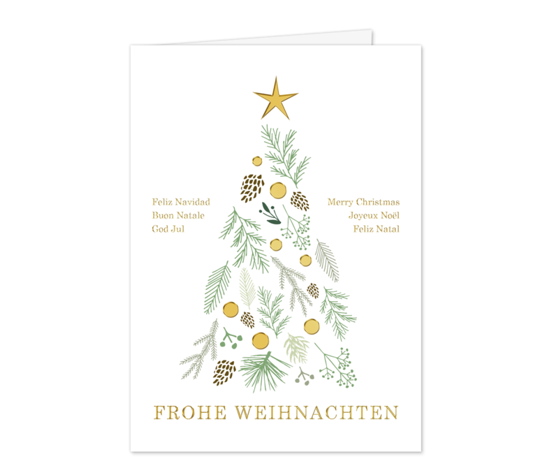 Karte: Eleganter Zweigebaum