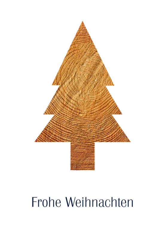 Weihnachtskarte: Ein Baum