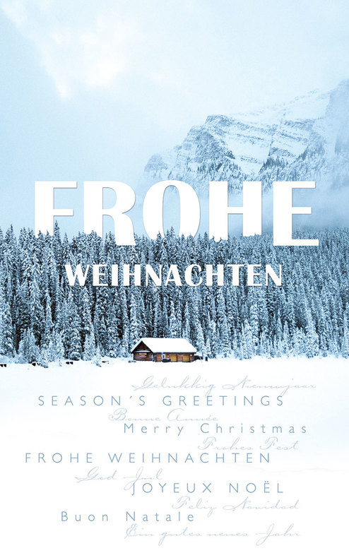Weihnachtskarte: Winter