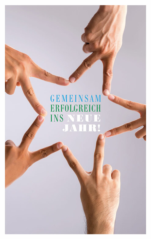 Weihnachtskarte: Sternzeichen