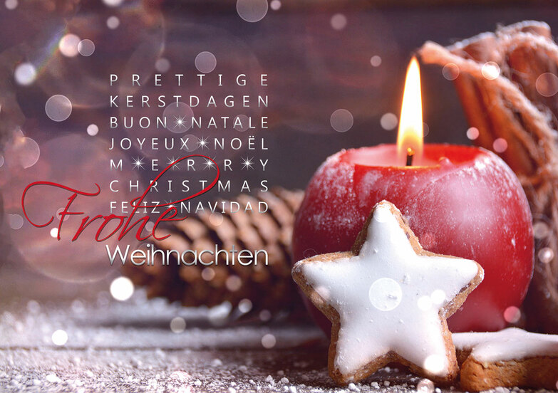 Weihnachtskarte: Zimtstern